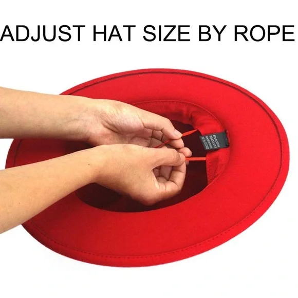 RED WOMAN’S STYLISH FEDORA HAT *NWT* Red Fedora Hats for Women for sale | eBay main image 2